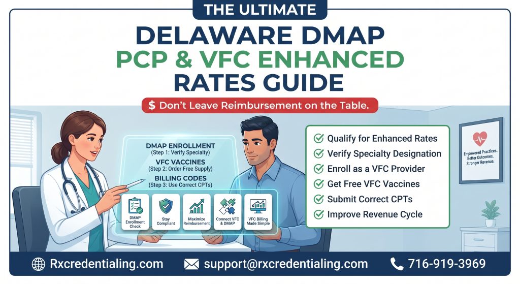 Delaware DMAP PCP & VFC Enhanced Rates How to Qualify, Enroll, and Get Paid